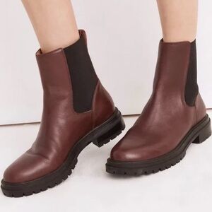 Madewell The Bradley Chelsea Lugsole Boot Dark Cabernet  size 12